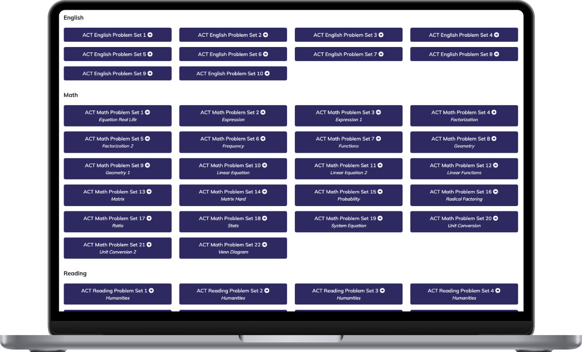 ACT Section Modules
