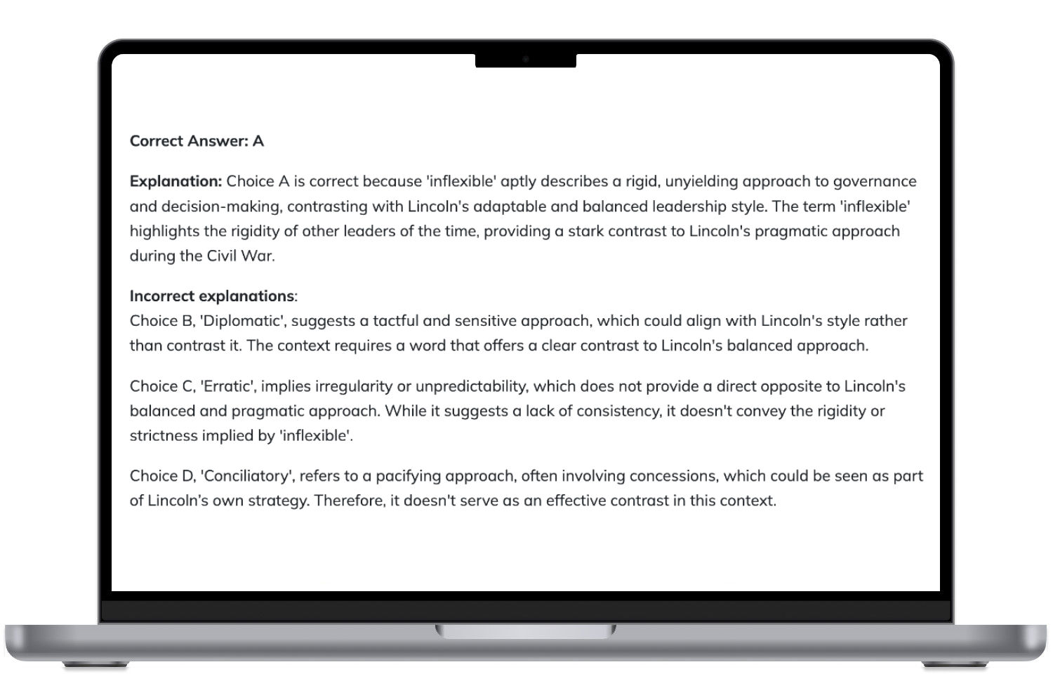 A step-by-step Test Ninjas explanation for a Digital SAT question