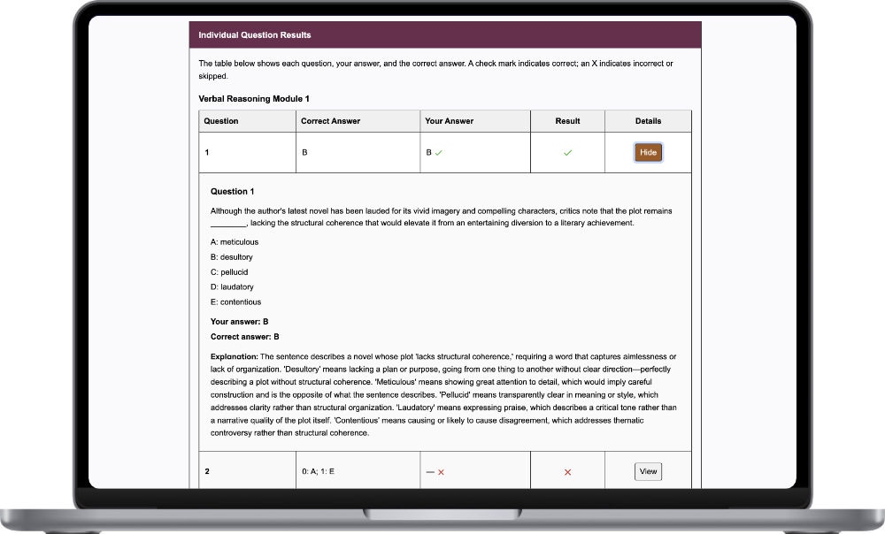 GRE Question Explanations