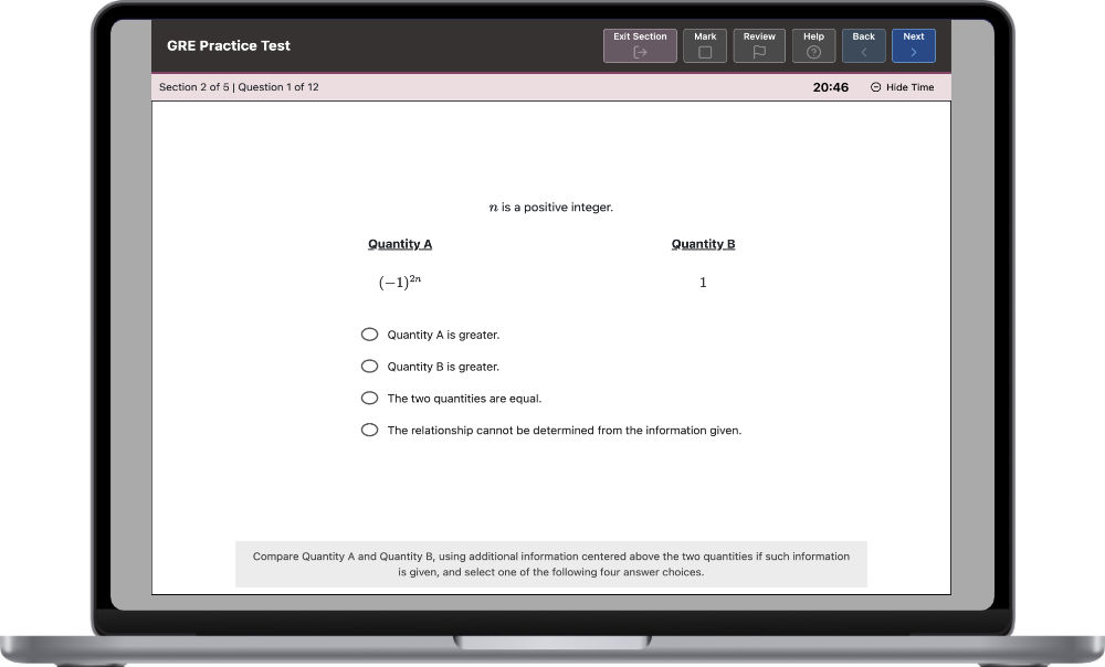 GRE Test Prep Platform