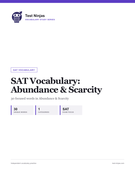 Cover page of the Abundance & Scarcity guide PDF