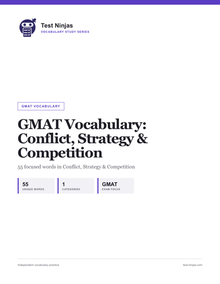 Cover page of the Conflict, Strategy & Competition guide PDF