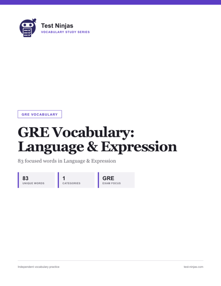 Cover page of the Language & Expression guide PDF