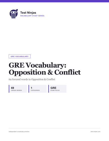 Cover page of the Opposition & Conflict guide PDF
