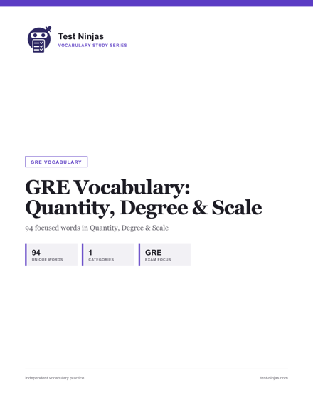 Cover page of the Quantity, Degree & Scale guide PDF