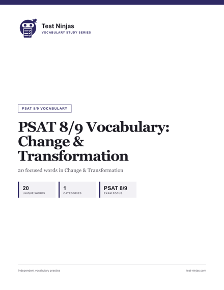 Cover page of the Change & Transformation guide PDF