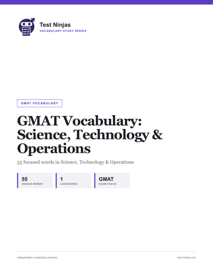 Cover page of the Science, Technology & Operations guide PDF
