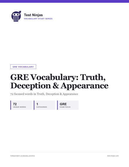 Cover page of the Truth, Deception & Appearance guide PDF