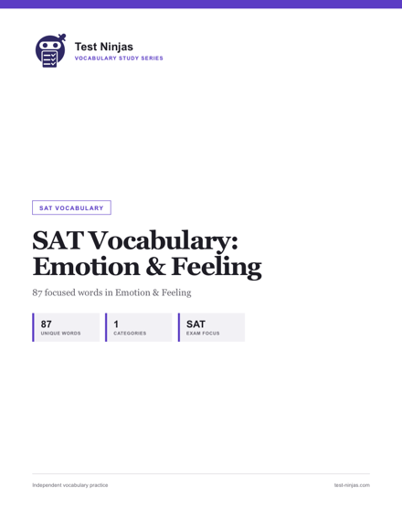 Cover page of the Emotion & Feeling guide PDF