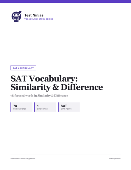 Cover page of the Similarity & Difference guide PDF