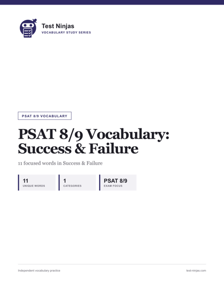 Cover page of the Success & Failure guide PDF