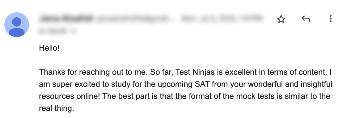 Student testimonial — admitted to Columbia